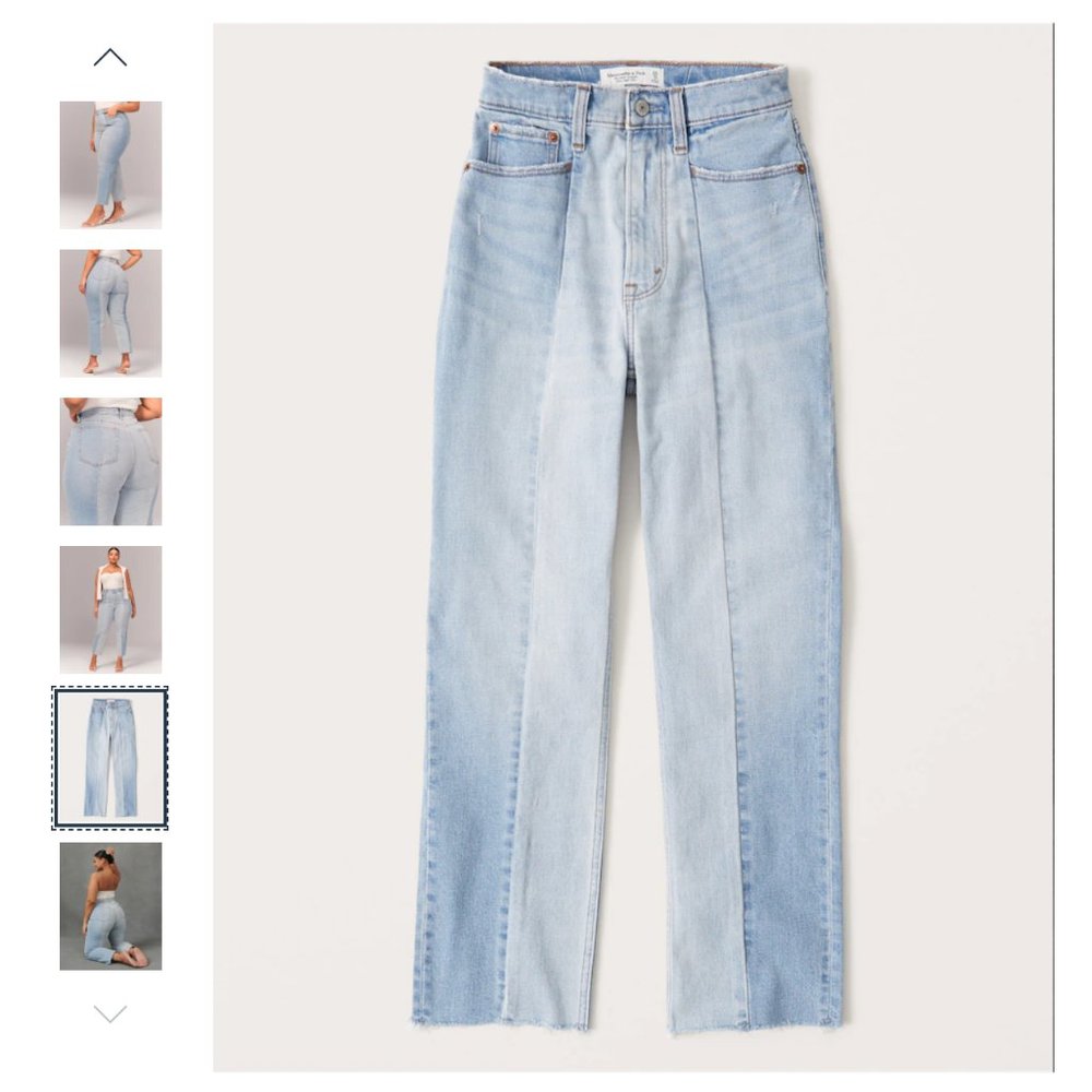 Abercrombie Ultra High Rise Ankle Straight